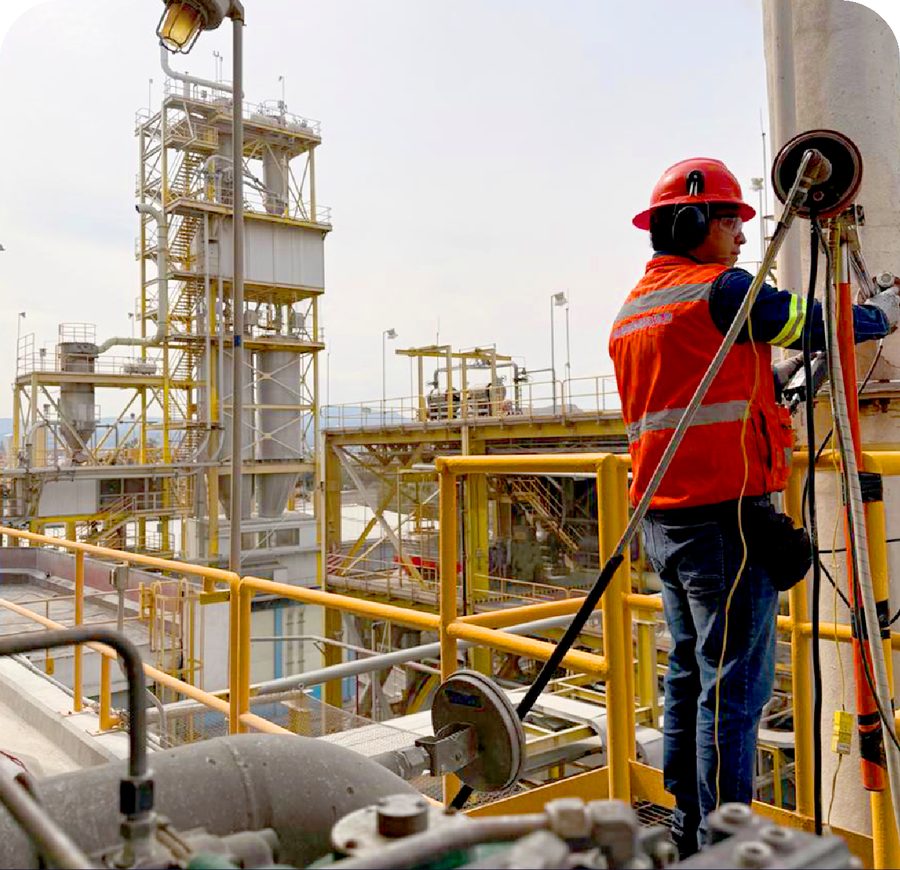 Evaluación de emisiones en planta